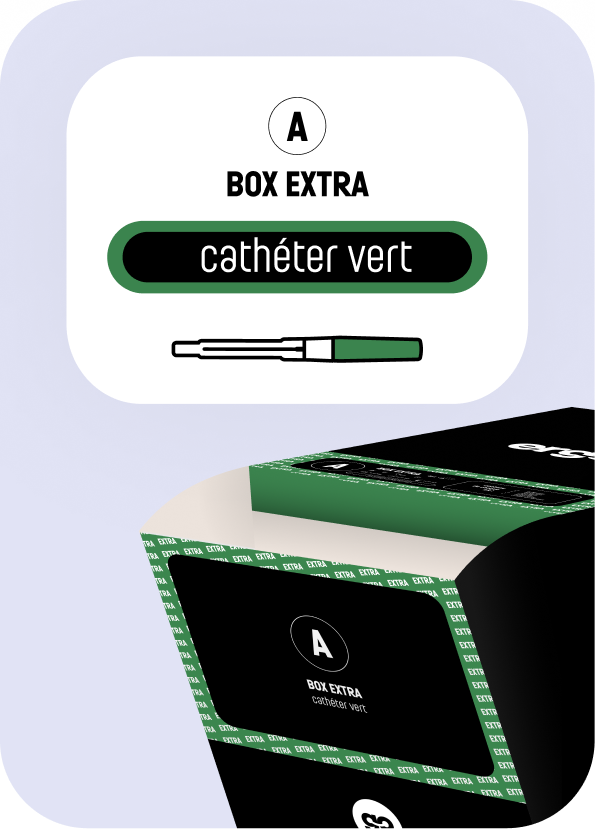 Box Extra A - Cathéter vert photo