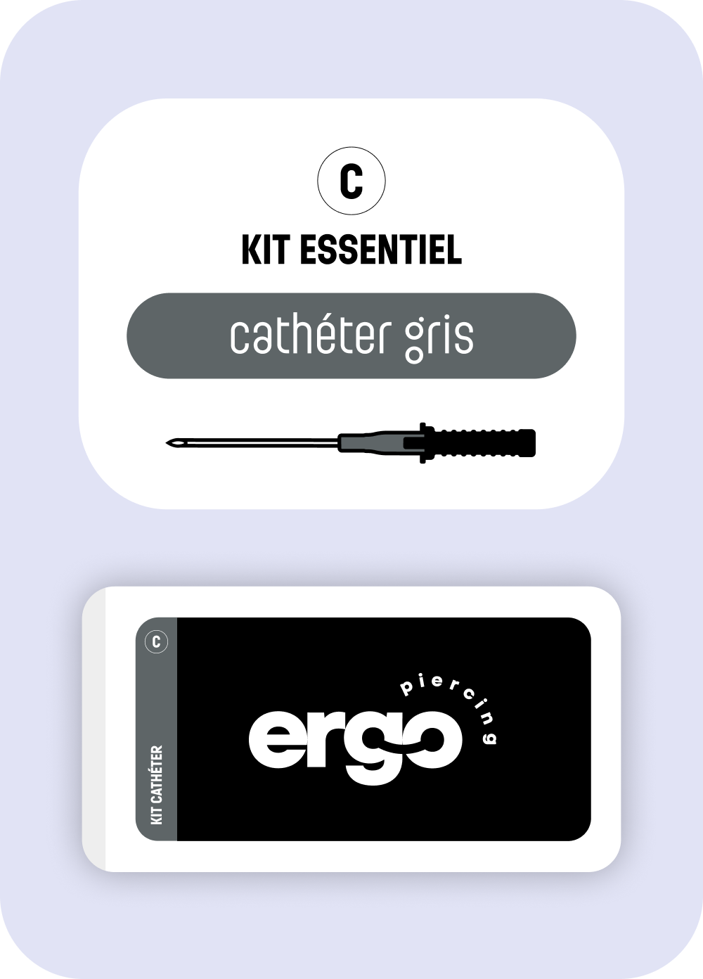 Kit C - Cathéter gris photo