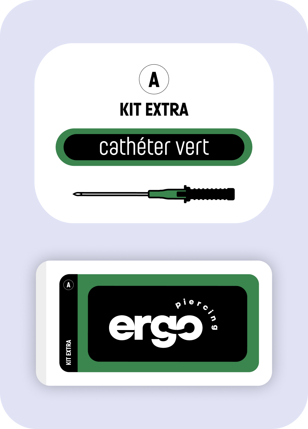 Kit Extra A - Cathéter vert photo